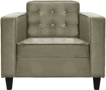 Интерьерное кресло Brioli Вилли (велюр, B10 серо-коричневый/темные ножки)