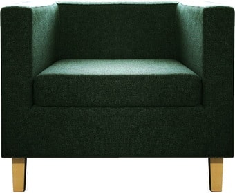 Интерьерное кресло Brioli Билли Д (рогожка, J8 темно-зеленый/светлые ножки)