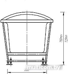 Ванна Aquatek Европа 180x80 L