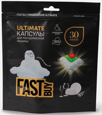 Капсулы для посудомоечной машины FastBuy PowerPods Ultimate Грейпфрут (30 шт)