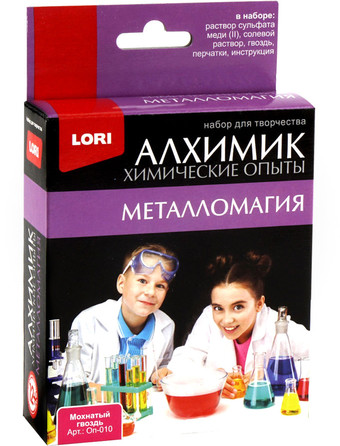 Набор для опытов Lori Химические опыты. Мохнатый гвоздь Оп-010