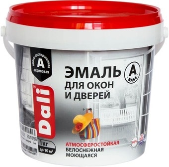 Эмаль Dali Для окон и дверей 1 кг (белый, база А)