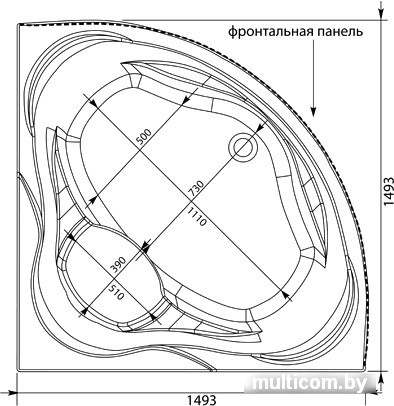 Ванна Aquanet Malta New 150x150