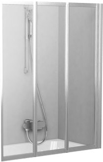 Шторка Ravak Supernova VS3 - 100 (прозрачный/белый)