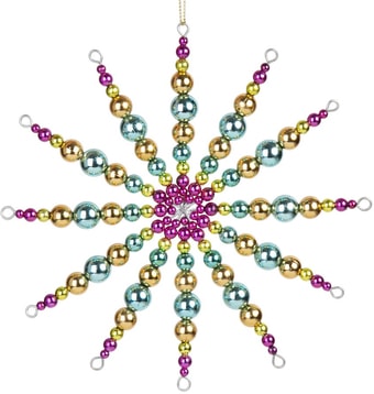 Елочная игрушка Феникс-Презент Снежинка нарядная 80111