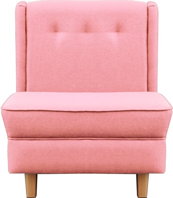 Интерьерное кресло Brioli Диди (рогожка, J11 розовый/светлые ножки)