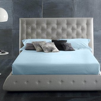 Постельное белье Primavelle 220х240 сатин Luxe 114911503-сгL18 (голубой)