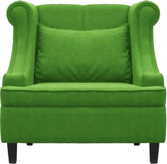 Интерьерное кресло Brioli Людвиг (велюр, B26 зеленый/темные ножки)