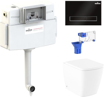 Унитаз Lavinia Boho Relfix Aveo Rimless 5 в 1 87060256 (черный пластик)