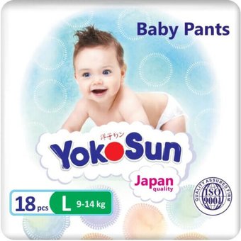 Трусики-подгузники YokoSun Baby Pants L (18 шт)