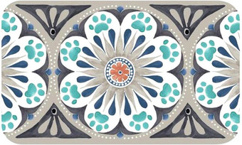 Коврик под миску TarHong Carmel (бежевый с рисунком)