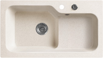 Кухонная мойка Belux SG-REC-HALF-8045-01 (светло-бежевый)