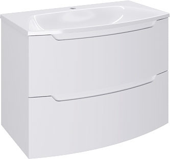 Belux Тумба под умывальник Ганновер НП 80-02 (белый глянец)