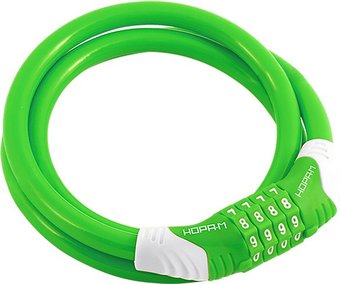 Тросовый велосипедный замок Нора-М №31 (ф12x1500мм, зеленый)