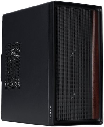 Корпус 1stPlayer WD1 WD1-BK-3F (черный)
