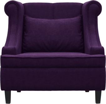 Интерьерное кресло Brioli Людвиг (велюр, B40 фиолетовый/темные ножки)