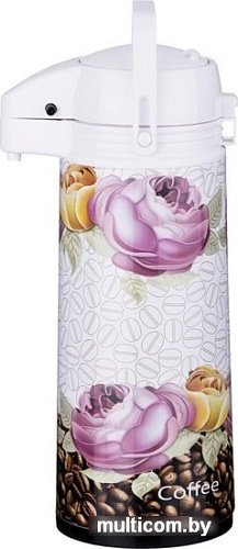 Термос Agness 910-610 1.9л (белый/фиолетовый)