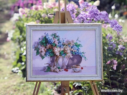 Набор для вышивания Золотое руно Астильба и дельфиниум ЛЦ-080