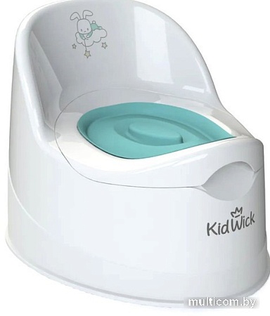 Детский горшок Kidwick Гранд KW050102 (белый/бирюзовый)