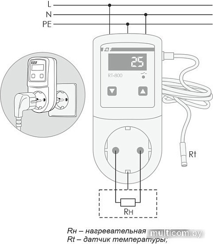 Реле температуры Евроавтоматика F&F RT-800 EA07.001.017
