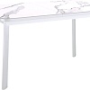 Кухонный стол Kenner AA1200 (белый/керамика/мрамор белый)