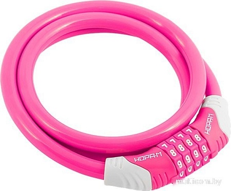 Тросовый велосипедный замок Нора-М №31 (ф12x1500мм, розовый)