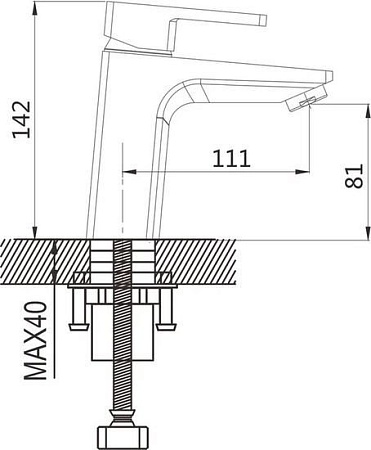 Смеситель Shevanik S8201T