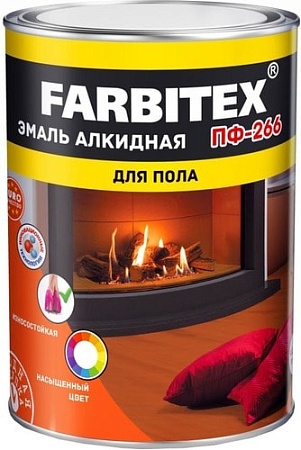 Эмаль Farbitex ПФ-266 20 кг (золотистый)