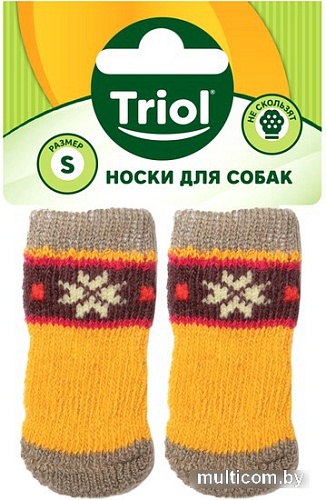 Носочки для животных Triol Снежинка 12231039 (S, желтый)