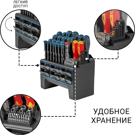 Набор отверток Bort BTK-114 (114 предметов)