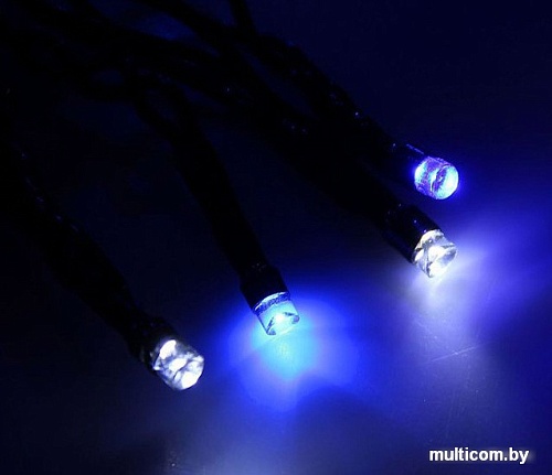 Бахрома Luazon Led-180/60 (4x0.6 м, белый/синий) [1080162]