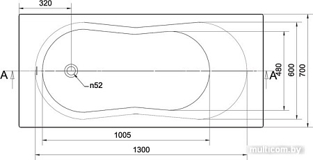 Ванна Cersanit Nike 150x70