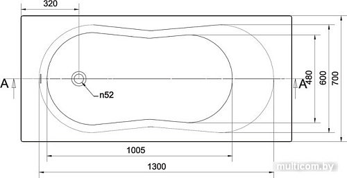 Ванна Cersanit Nike 150x70
