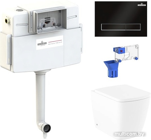 Унитаз Lavinia Boho Relfix Aveo Rimless 5 в 1 87060256 (черный пластик)