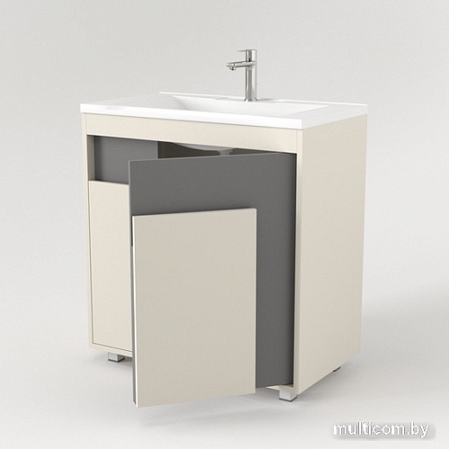 Дабер Тумба под умывальник 015 WeltWasser Deilbach 7517-80 Т15.8W.0.19 (бежевый/серый)