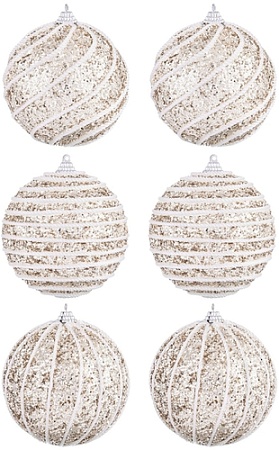 Елочная игрушка Elan Gallery Полоски 970066 (шампань)