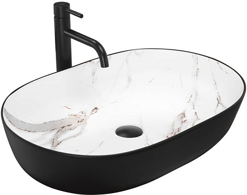 Умывальник Rea Cleo Black/Aiax Matt