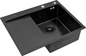 Кухонная мойка ARFEKA ECO AR 650*500 R BLACK PVD NANO