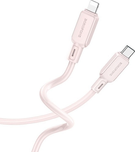 Кабель Borofone BX94 Lighting - USB Type-C (1 м, розовый)