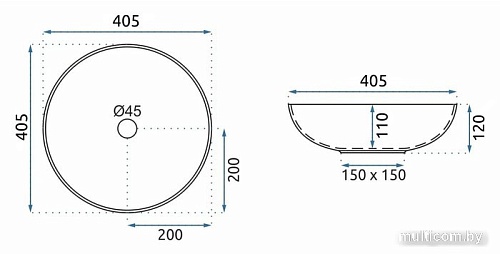Умывальник Rea Fibo REA-U3301