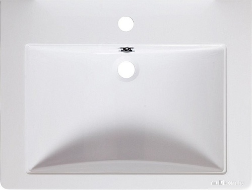 Runo Тумба с умывальником Runo Парма 60 2 двери + Omega 60 (подвесная)