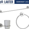 Набор аксессуаров для ванной Lauter 21TS20115 + 21TS2017 + 21TS2013 (Chrome, 3 предмета)