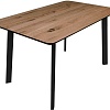Кухонный стол ОКА Майон 120x80x74 (дуб мореный/черный)
