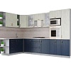 Готовая кухня Интерлиния Мила Крафт 1.88x3.2 левая (дуб королевский/дуб снежный)