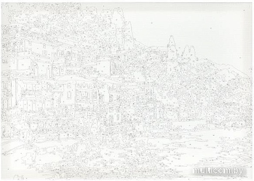 Картина по номерам MultiArt Побережье CANV30X40-MULTI70