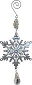 Елочная игрушка Волшебная страна Снежинка R100951 (серебристый)