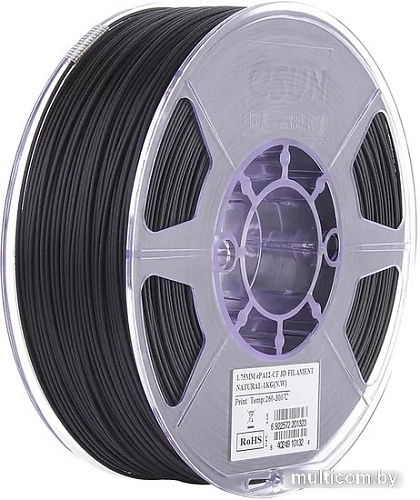 Пластик eSUN ePA12-CF 1.75 мм 1000 г (натуральный)