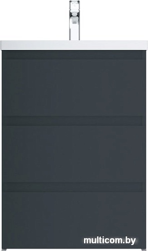 AM.PM Тумба под умывальник Gem S 60 M91FSX0602GM (3 ящика, графит)