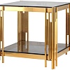 Журнальный столик Stool Group Гэтсби 55x55 EET-027-TG-1 (стекло smoke/сталь золото)
