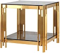 Журнальный столик Stool Group Гэтсби 55x55 EET-027-TG-1 (стекло smoke/сталь золото)